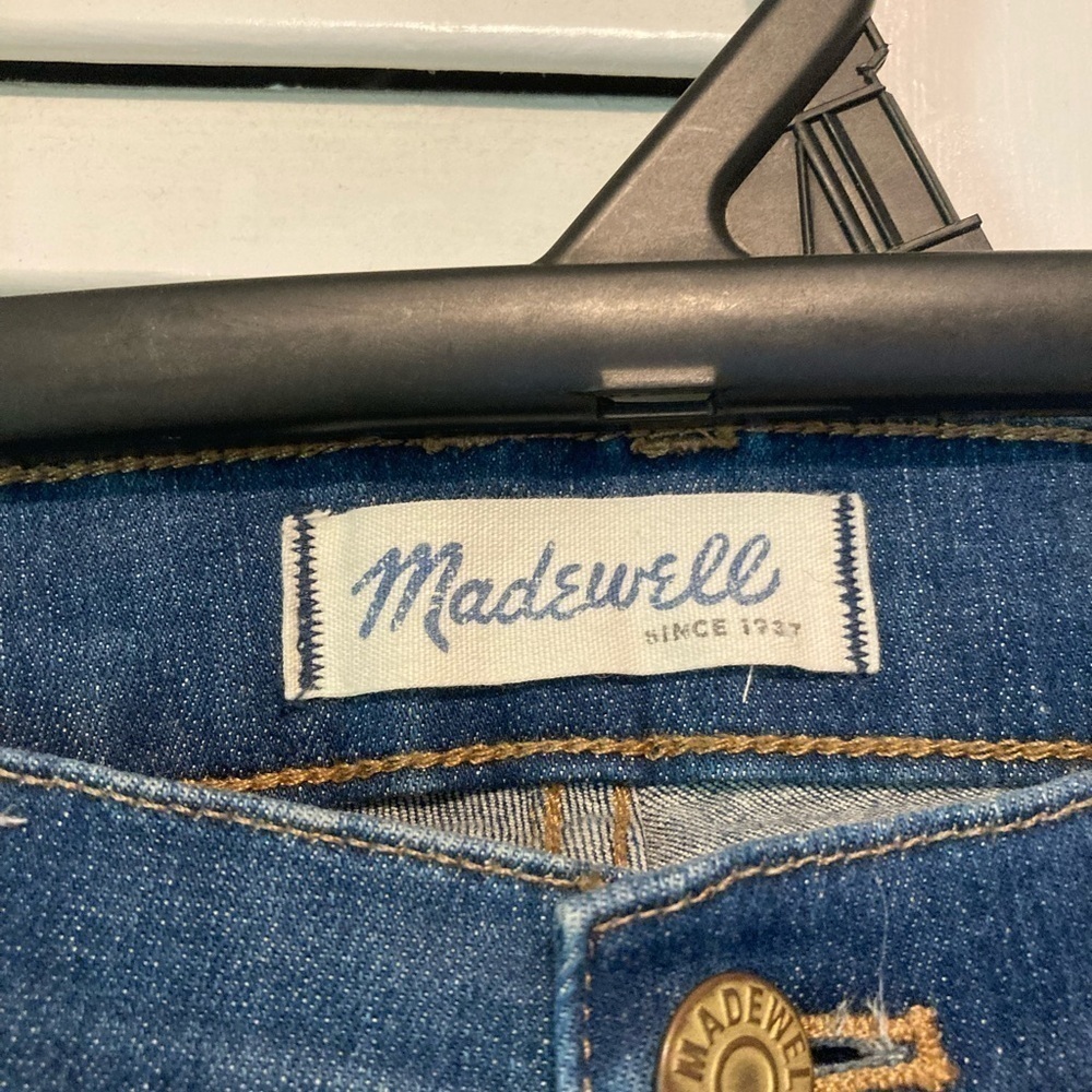 Madewell Blue Skinny Zipper Ankle Denim Jeans Size 30 - Picture 11 of 12